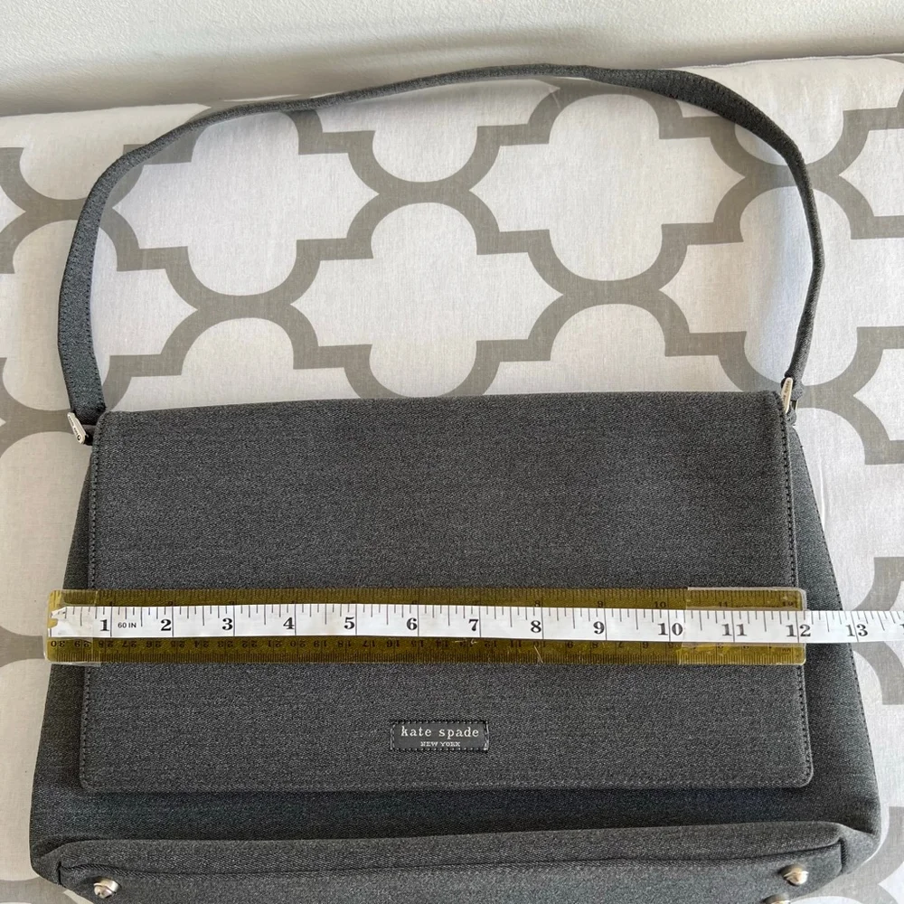 Kate Spade Gray Denim Shoulder Bag
